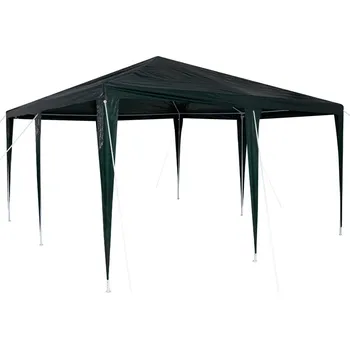 Zahradní stan OMAXI Party Stan Zelená 400 x 400 x 266 cm Polyethylen a ocel 937186