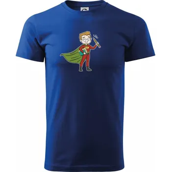Pánské tričko Super učitel - Triko extra velké (5-8XL) - 6XL ( Královská modrá )