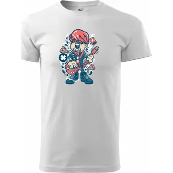 Rozbíječ kytar - Triko extra velké (5-8XL) - 7XL ( Bílá )