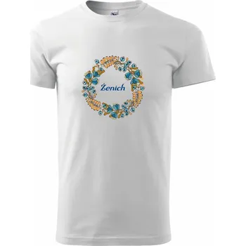 Ženich a nevěsta - sušené květy věneček (Pecka design) - Triko extra velké (5-8XL) - 7XL ( Bílá )