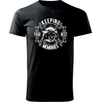 Pánské tričko Keeping your Best Memories - Triko extra velké (5-8XL) - 8XL ( Černá )