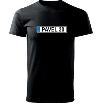 Pánské tričko SPZ Pavel 30 - Triko extra velké (5-8XL) - 7XL ( Černá )