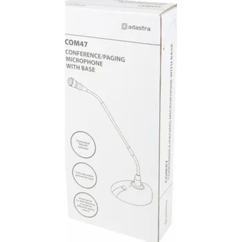 Mikrofon Adastra COM47, konferenční mikrofon se základnou a LED