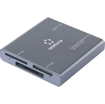 Čtečka paměťových karet Renkforce RF-CR-700 externí čtečka paměťových karet USB-C(TM) (USB 3.2 Gen 2) šedá