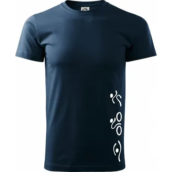 Pánské tričko Triathlon na výšku - Triko extra velké (5-8XL) - 8XL ( Námořní modrá (velmi tmavá - téměř černá) )