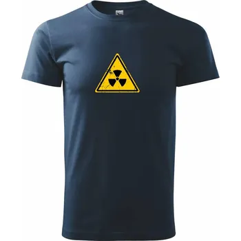 Pánské tričko Radioaktivní značka - Triko extra velké (5-8XL) - 8XL ( Námořní modrá (velmi tmavá - téměř černá) )