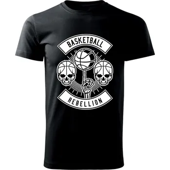 Basketball rebellion - Triko extra velké (5-8XL) - 7XL ( Černá )