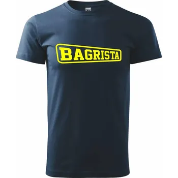 Bagrista - rámeček - Triko extra velké (5-8XL) - 7XL ( Námořní modrá (velmi tmavá - téměř černá) )