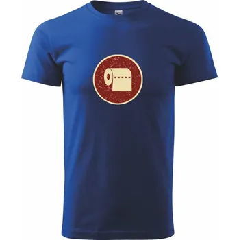 Toaletní papír - Triko extra velké (5-8XL) - 8XL ( Královská modrá )