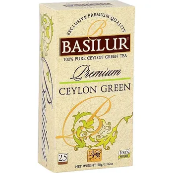 Čaj BASILUR Premium Ceylon Green nepřebal 25x2g
