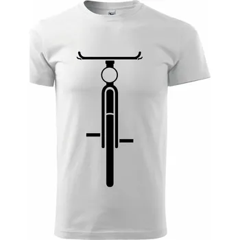 Pánské tričko Kolo ze předu - obrys - Triko extra velké (5-8XL) - 8XL ( Bílá )