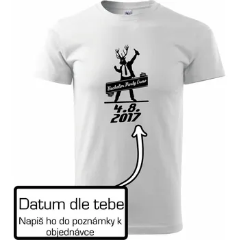 Bachelor Crew - Triko extra velké (5-8XL) - 8XL ( Bílá )