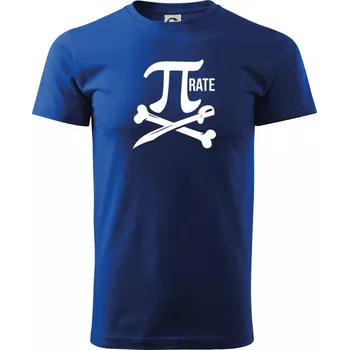Pánské tričko Pirate PÍ - Triko extra velké (5-8XL) - 7XL ( Královská modrá )