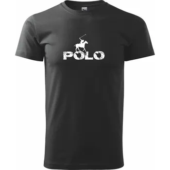 Polo blesk - Triko extra velké (5-8XL) - 7XL ( Černá )