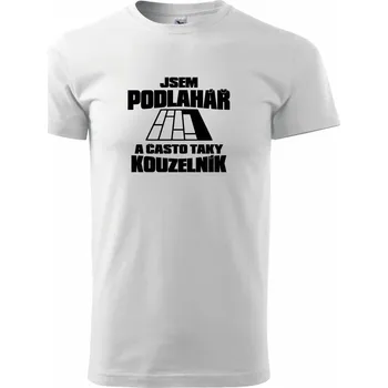 Podlahář kouzelník - Triko extra velké (5-8XL) - 7XL ( Bílá )