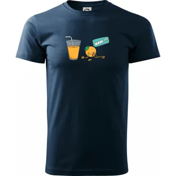 Pomeranč juice - Triko extra velké (5-8XL) - 7XL ( Námořní modrá (velmi tmavá - téměř černá) )