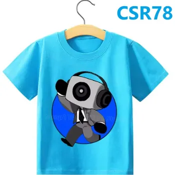 Dívčí tričko Roblox Dětské bavlněné triko s motivem Skibidi Toilet - modré/červené Motiv: CSR78, Velikost: 100