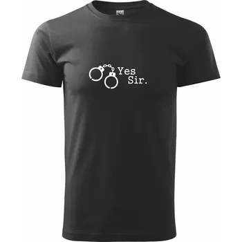 Pánské tričko Yes sir - Triko extra velké (5-8XL) - 6XL ( Černá )