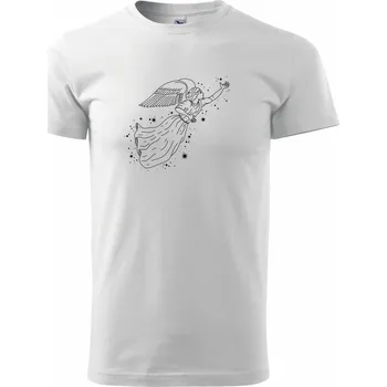 Pánské tričko Anděl letící - Triko extra velké (5-8XL) - 6XL ( Bílá )