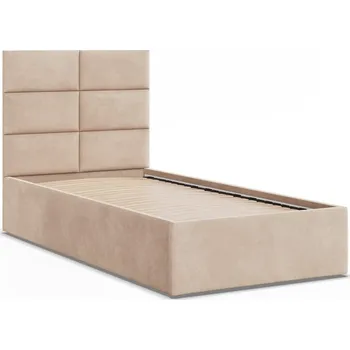 Postel Čalouněná postel YORK 90x200 výběr z barev TRINITY 2 světle béžová