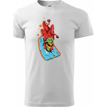 Poker - Joker v esu - Triko extra velké (5-8XL) - 8XL ( Bílá )