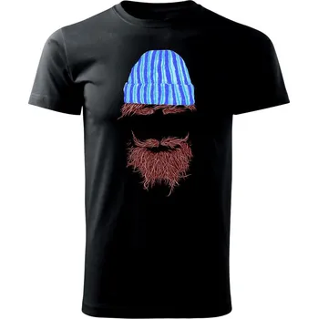 Pánské tričko Hipster - Triko extra velké (5-8XL) - 8XL ( Černá )