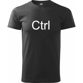 Pánské tričko Ctrl - Triko extra velké (5-8XL) - 8XL ( Černá )