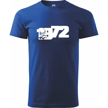 Husákovo dítě - 1972 - Triko extra velké (5-8XL) - 8XL ( Královská modrá )