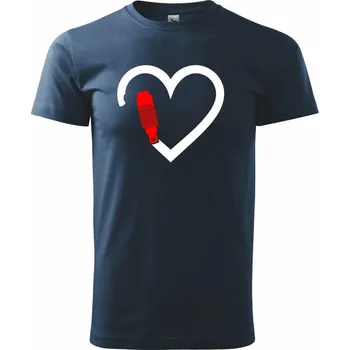 Srdce horolezec - Triko extra velké (5-8XL) - 6XL ( Námořní modrá (velmi tmavá - téměř černá) )