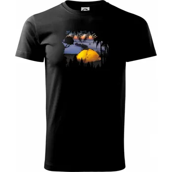 Stan v lese - fotka - Triko extra velké (5-8XL) - 6XL ( Černá )