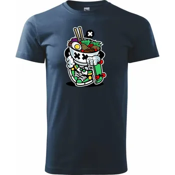 Pánské tričko Saláťák na skejtu - Triko extra velké (5-8XL) - 7XL ( Námořní modrá (velmi tmavá - téměř černá) )