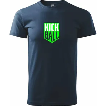 Kickball - štítek - Triko extra velké (5-8XL) - 6XL ( Námořní modrá (velmi tmavá - téměř černá) )