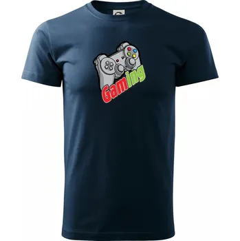 Gaming - Triko extra velké (5-8XL) - 6XL ( Námořní modrá (velmi tmavá - téměř černá) )