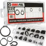 Sada vnějších segerových pojistných kroužků, 225 dílů – MAR-POL M66481