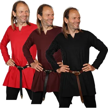 Karnevalový kostým Mythrojan Středověká tunika Raider, vikinský styl, 100% bavlna