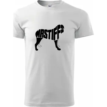 Pánské tričko Mastif - Triko extra velké (5-8XL) - 7XL ( Bílá )