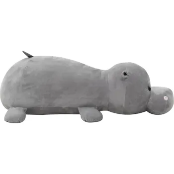 plyšák vidaXL Marketos Plyšový hroch k mazlení šedý
