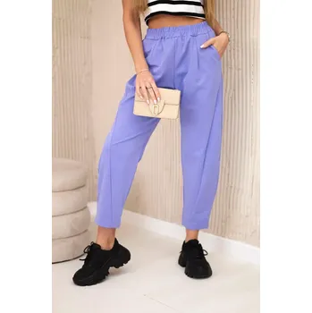 Dámské kalhoty Kesi Włoski Kalhoty s kapsami Summer Punto fialka Kesi Włoski světle modrá 3238634