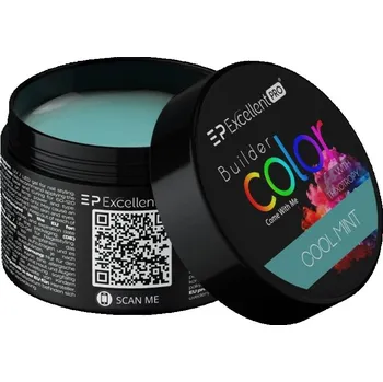 Lak na nehty Excellent PRO - Stavební gel s tekutou pamětí na nehty Pastel Cool Mint 15g - barva: mátová