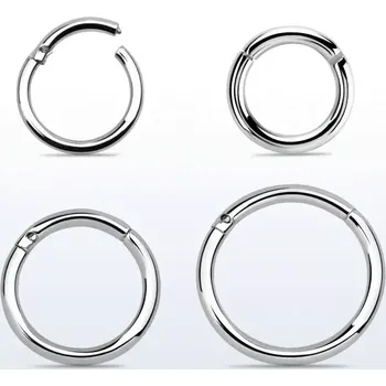 Piercing Otevírací kroužek v různých průměrech SEGH16 (Otevírací kroužek z chirurgické oceli 316L v různých průměrech SEGH16)