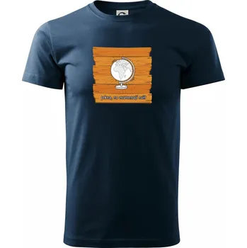 Pánské tričko Prkna, co znamenají svět - Triko extra velké (5-8XL) - 8XL ( Námořní modrá (velmi tmavá - téměř černá) )