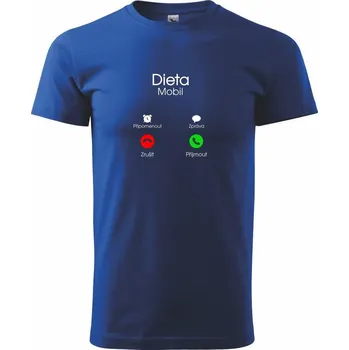 Dieta volá - Triko extra velké (5-8XL) - 7XL ( Královská modrá )
