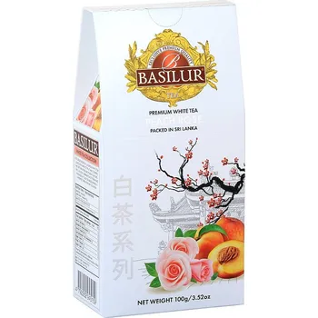 Čaj BASILUR White Tea Peach Rose papír 100g