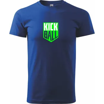 Kickball - štítek - Triko extra velké (5-8XL) - 8XL ( Královská modrá )