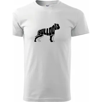 Pánské tričko Buldog - Triko extra velké (5-8XL) - 6XL ( Bílá )