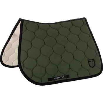 EQUESTRO Dečka podsedlová Jersey Black Line EQUESTRO, skoková, dark green COB/FULL