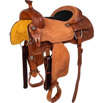 McBryan Sedlo westernové Working Ranch Wrainbow McBryan, chestnut Velikost posedlí: 17"
