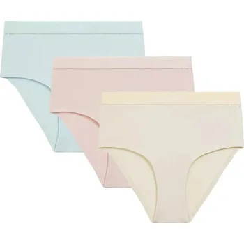 Kalhotky Atlantic Dámské Maxi Sport Kalhotky 3ks, béžová-vanilková-modrá S i384_9247304