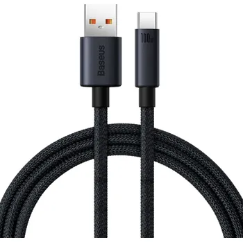 Datový kabel Rychlonabíjecí kabel USB A na USB C 1 m 100W nabíjecí a synchronizační kabel 480 Mbps vysoká kompatibilita přenos dat nabíjení