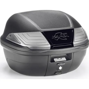 Zavazadlo na motocykl KAPPA zadní kufr 40L MONOLOCK K400NT s bílými odrazkami ( včetně plotny ) - nahrazuje K400NT (KAPPA zadní kufr 40L MONOLOCK K400NT s bílými odrazkami ( včetně plotny ) - nahrazuje K400NT)